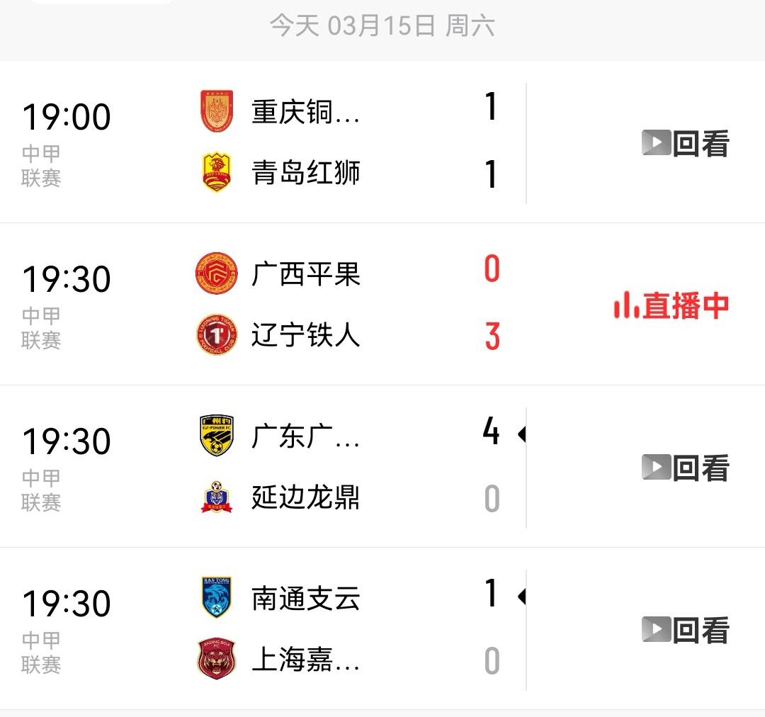 广州豹0-2告负，铁人1-0取胜，铜梁龙4-3绝杀红狮，中甲积分榜新鲜出炉！的简单介绍